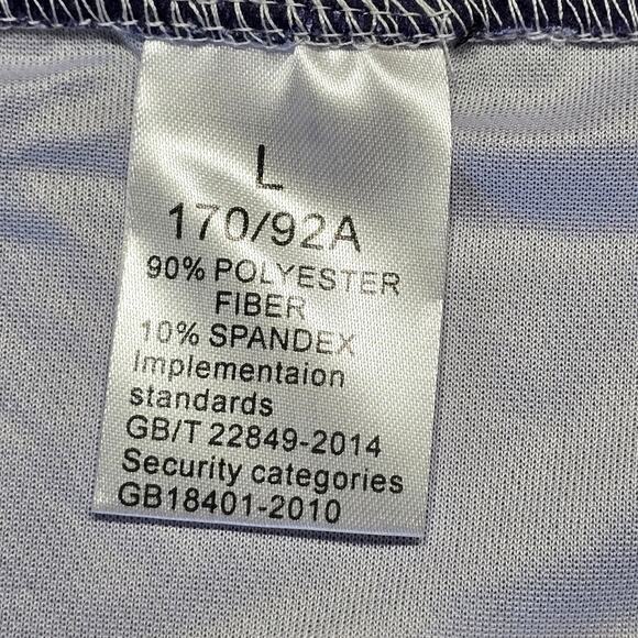 Anime Dark Purple Shirt Woman Witch Graphic Stretch Short Sleeves Men Size L NEW - Picture 4 of 9